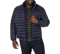 Tommy Hilfiger Herren Ultra Loft verstaubare Pufferjacke Daunenalternative Mantel, Midnight W/Aufnäher, 3X-Large Hoch