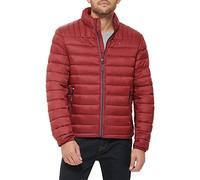 Tommy Hilfiger Herren Lightweight Down Alternative Packable Puffer Jacket Daunenalternativer Mantel, Rot, M