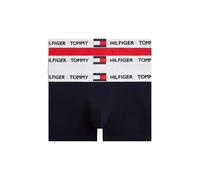 Trunk, Herren, Gr. XL (54), 3 Stk., medium rot, weiß, desert sky, Webqualität, Obermaterial: 95% Baumwolle, 5% Elasthan, TOMMY HILFIGER UNDERWEAR, unifarben, körpernah, Unterhosen, Körpernahe Passform