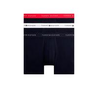 Boxershorts "3P BOXER BRIEF WB", Herren, Gr. L (52), 3 Stk., primary rot, weiß, desert sky, Jersey, Obermaterial: 95% Baumwolle, 5% Elasthan, TOMMY HILFIGER UNDERWEAR, körpernah, Unterhosen, mit kontr