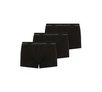 Trunk, Herren, Gr. XXL (56), 3 Stk., schwarz (schwarz, schwarz, schwarz), Webqualität, Obermaterial: 95% Baumwolle, 5% Elasthan, TOMMY HILFIGER UNDERWEAR, körpernah, Unterhosen, Körpernahe Passform mi