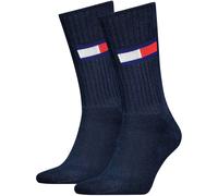 Tommy Hilfiger Unisex Crew Socken, Marineblau, 39/42 (2er Pack)