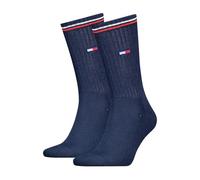 TOMMY HILFIGER Unisex Sportsocken, Multipack - UNI Iconic Sock, Tennissocken Blau 35-38 4er Pack (2x2P)