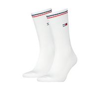 Tommy Hilfiger Unisex Crew Socken, Weiß, 43-46 EU