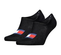 Tommy Hilfiger Unisex Footie Socken, Schwarz, 35/38 (2er Pack)