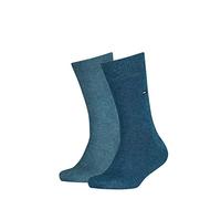 Tommy Hilfiger Kinder Socken Basic TH einfarbig Blau Größe 23-26 2er-Pack