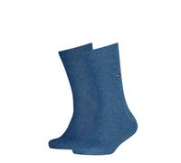 TOMMY HILFIGER Kinder Socken, Vorteilspack - Basic, TH, 23-42, einfarbig Blau 23-26 2er Pack (1x2P)