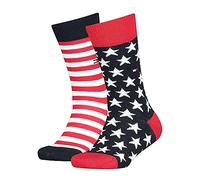 Tommy Hilfiger Stars&classic Stripes Kinder Socken 2 Paare EU 35-38 Tommy Original (Herstellerartikelnummer: 100000816-085-35/38)