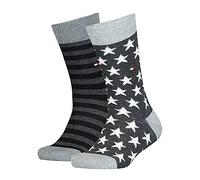 2er Pack TOMMY HILFIGER Stars and Stripes Socken Kinder 200 - black 27-30