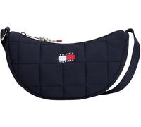 Tommy Hilfiger Unisex Kinder Wavy Flag Quilted Moon Bag Ka0ka00040 Handtaschen, Blue (Space Blue)
