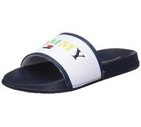 Tommy Hilfiger Unisex Pool Logo Slide Print Bade-Schuh Latschen Sauna Beach, Farbe:Blau, Schuhe NEU:EU 36