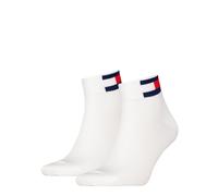 Tommy Hilfiger Kurzsocken TH UNI TJ QUARTER 2P FLAG Herren Weiß Gr. 43-46 Baumwollmischung