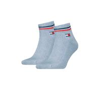 Tommy Hilfiger Unisex Th Uni Tj Quarter 2p Iconic Socken, Light Blue Melange, 39-42 EU