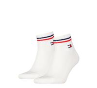 Tommy Hilfiger Unisex Quarter Socken, Weiß, 43/46 (2er Pack)