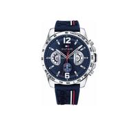 Tommy Hilfiger Watch Decker 1791476 Blaues Zifferblatt Blaues Armband Herrenuhr