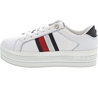 Tommy Hilfiger Webbing Flatform Cupsole Sneaker low WeißWeiß / Neu / 39