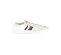 Tommy Hilfiger Weiße Leder Herren Sneaker EU43/US10 Weiß