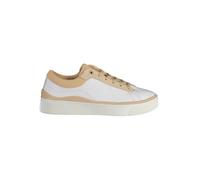 Tommy Hilfiger Weiße Low-Top Sneaker mit Beige Akzenten - Größe: 41