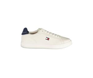 Tommy Hilfiger weiße Polyurethan Herren Sneaker EU44/US11 Weiß