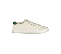 Tommy Hilfiger weißer Polyester-Herrensneaker EU43/US10 Weiß