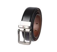 Tommy Hilfiger Herren Reversible Belt Gürtel, Schwarz/Dunkelbraun, Medium (34-36)