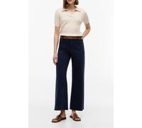 High-waist-Jeans TOMMY HILFIGER "WIDE LEG WASHED CLR HW ANKLE", Damen, Gr. 28, Länge 32, blau (schwarz night navy), Denim/Jeans, Obermaterial: 98% Baumwolle, 2% Elasthan, unifarben, lässig geschnitten