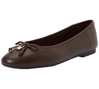 Tommy Hilfiger Women Hilfiger Smooth LTHR Ballet FW0FW09006 Ballerinas, Braun (Rich Walnut), 38, Brown Rich Walnut, 38 EU