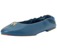 Tommy Hilfiger Women TH ELEVATED ELASTIC BALLERINA, Fossil Blue, 40 EU