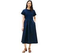 Tommy Hilfiger Damen Midikleid aus Baumwolle, marine, Gr. M
