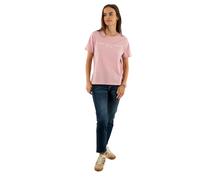 Tommy Hilfiger Women's Reg Corp Logo C-Nk Ss Ww0Ww40276 Andere Oberteile, Pink (Bonita Pink), XL