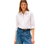 Tommy Hilfiger Damen Hemd aus Baumwolle, Weiß (Th Optic White), 34