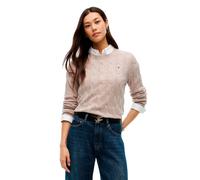 Tommy Hilfiger Regular Fit Pullover aus reiner Wolle in Sand, Größe XL