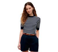 Tommy Hilfiger Damen Strickshirt aus Baumwolle, marine, Gr. M