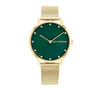 Tommy Hilfiger Zwei-Zeiger-Quarzwerk-Uhr für Damen mit Edelstahlarmband (Glieder- oder Mesh-Armband), aus Leder oder Silikon