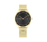 Tommy Hilfiger Zwei-Zeiger-Quarzwerk-Uhr für Damen mit Goldfarben Edelstahl-Mesh-Gliederarmband - 1782739