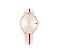 Tommy Hilfiger Zwei-Zeiger-Quarzwerk-Uhr für Damen mit Pinkes Silikonarmband - 1782737
