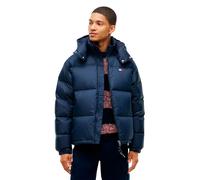Steppjacke TOMMY JEANS "ALASKA DOWN PUFFER", Herren, Gr. 3XL, blau (schwarz night navy), Web, Obermaterial: 100% Polyester. Futter: 100% Polyester. Füllung: 90% Daunen, 10% Federn, unifarben, regular