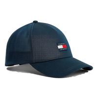 Trucker Cap TOMMY JEANS "TJM HERITAGE TRUCKER", Herren, schwarz night navy, Web, Baumwolle, Caps, Regular fit mit festem Schirm (93711300-0) schwarz night navy