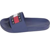 Tommy Jeans Badeschuhe Damen Flag Pool Slide Badeschuhe, Velvet Blue, 37 EU