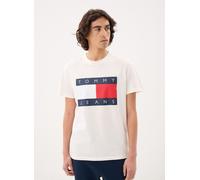 Tommy Jeans - Bekleidung Tjm Reg Big Flag Ss DM0DM22645 - Weiß - Größe L