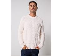 Tommy Jeans - Bekleidung Tjm Reg Cable Knit S - Weiß - Größe XL
