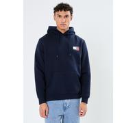Sweatshirt TOMMY JEANS "TJM REG ESSENTIAL FLAG HOOD EXT", Herren, Gr. S, blau (schwarz night navy), Sweatware, Obermaterial: 100% Baumwolle, unifarben, regular fit, breiter Bund, Sweatshirts Sweatshir