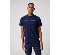 Tommy Jeans Reg Linear Logo Kurzarm-t-shirt L Dark Night Navy
