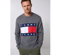 Tommy Jeans - Bekleidung Tjm Reg Melange Flag DM0DM22105 - grau - Größe M