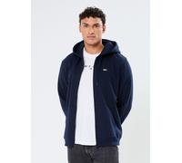 Tommy Jeans Sweatjacke TJM REG S FLAG ZIP FLEECE THRU, Kapuze, Zip, 80% Baumw., Herren L, dunkelblau
