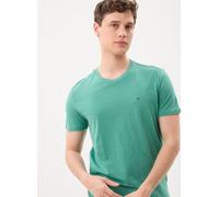 Tommy Hilfiger Heathered Xslim Jasper Shirt Bahama Green Größe: M | Basic T-Shirts Outlet | Herren | Grün