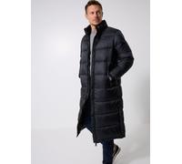 Steppmantel TOMMY JEANS "TJW MAXI PCKBL HOOD ESS PUFFER", Damen, Gr. XS (34), schwarz, Web, Steppware, Obermaterial: 100% Nylon, unifarben, casual, lang, Langarm elastischer Bund, Mäntel (34978628-XS)