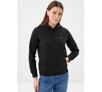 Kapuzensweatshirt TOMMY JEANS "TJW REG S FLAG HOODIE", Damen, Gr. M (38), schwarz, Sweatware, Obermaterial: 80% Baumwolle, 20% Polyester, unifarben, regular fit normal, Rundhals, Rippbündchen, Sweatsh