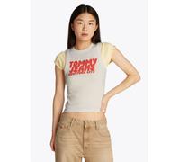 Tommy Jeans - Bekleidung Tjw Slim Sh Tj Bubbl DW0DW21339 - weiß - Größe S
