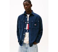 Tommy Jeans Cordhemd Herren Comfort Fit Baumwolle marine, M